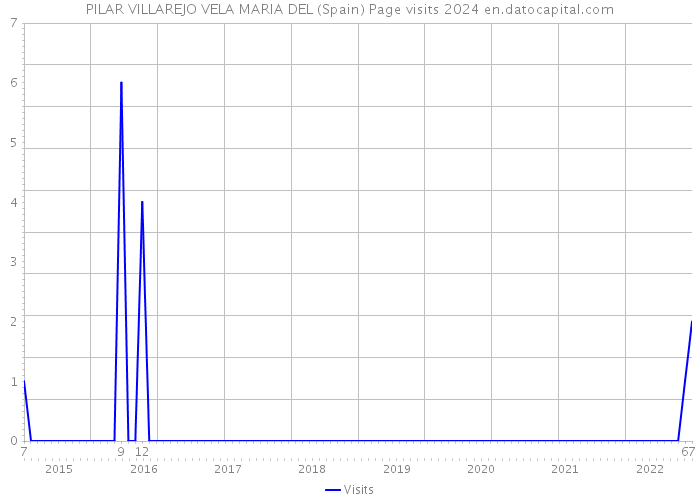 PILAR VILLAREJO VELA MARIA DEL (Spain) Page visits 2024 
