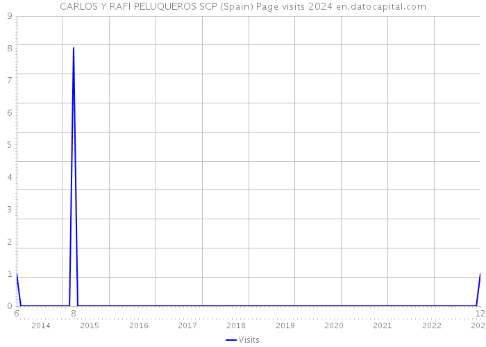 CARLOS Y RAFI PELUQUEROS SCP (Spain) Page visits 2024 