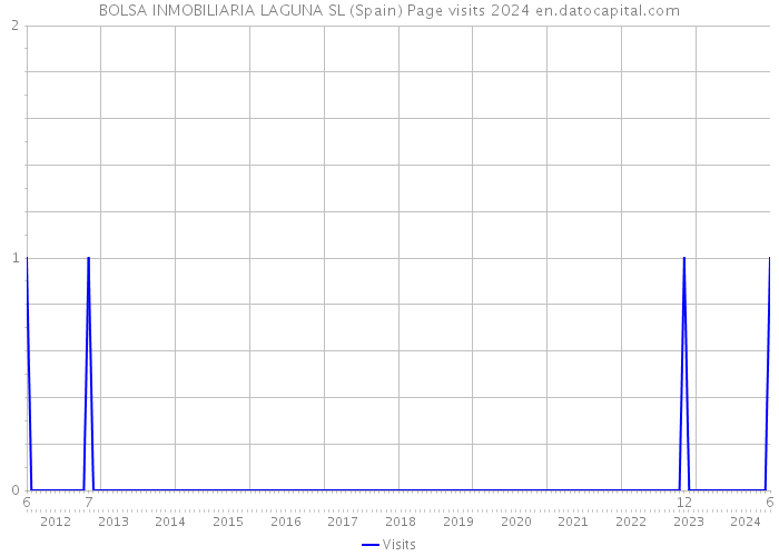 BOLSA INMOBILIARIA LAGUNA SL (Spain) Page visits 2024 