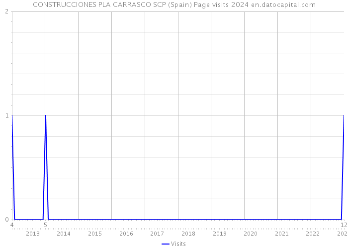 CONSTRUCCIONES PLA CARRASCO SCP (Spain) Page visits 2024 