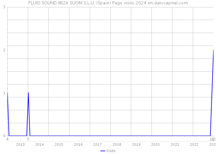 FLUID SOUND IBIZA SUOM S.L.U. (Spain) Page visits 2024 