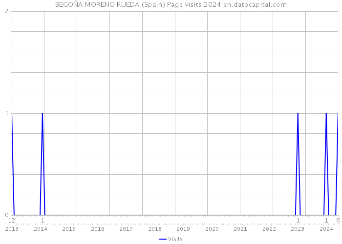 BEGOÑA MORENO RUEDA (Spain) Page visits 2024 