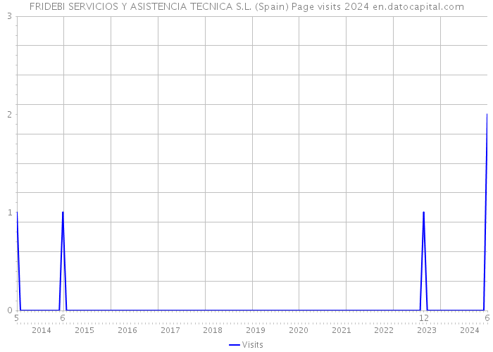 FRIDEBI SERVICIOS Y ASISTENCIA TECNICA S.L. (Spain) Page visits 2024 