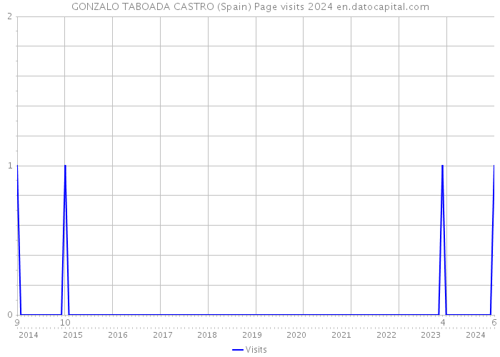 GONZALO TABOADA CASTRO (Spain) Page visits 2024 