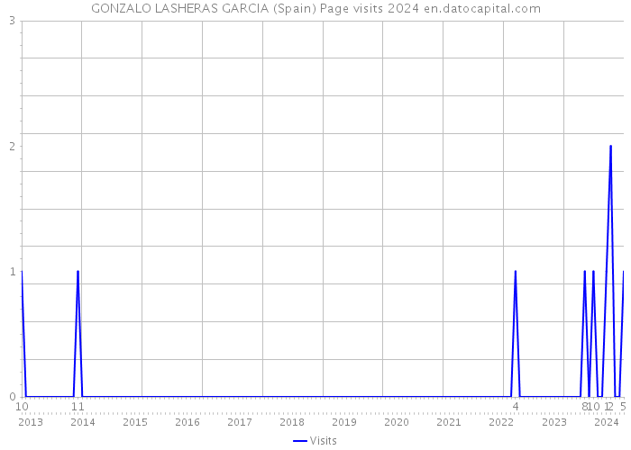 GONZALO LASHERAS GARCIA (Spain) Page visits 2024 