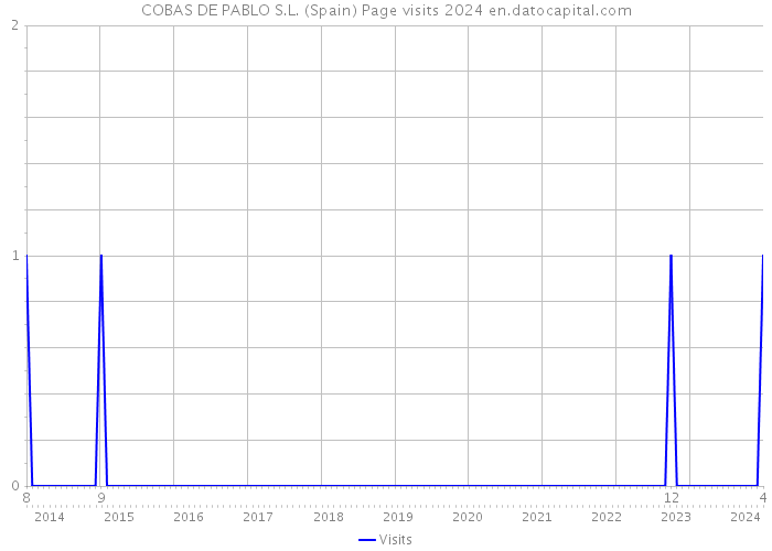 COBAS DE PABLO S.L. (Spain) Page visits 2024 