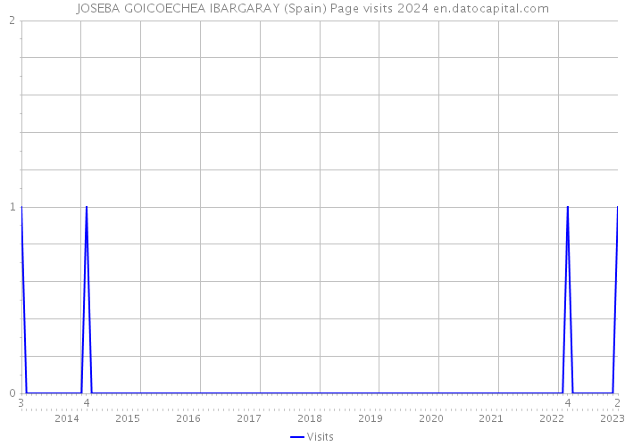 JOSEBA GOICOECHEA IBARGARAY (Spain) Page visits 2024 