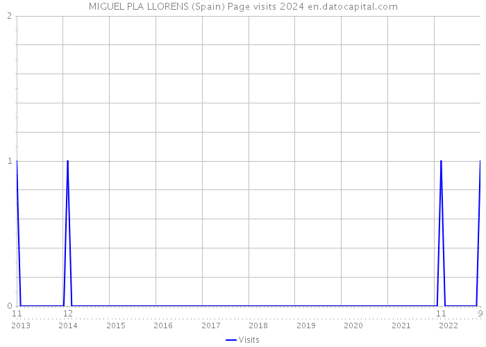 MIGUEL PLA LLORENS (Spain) Page visits 2024 