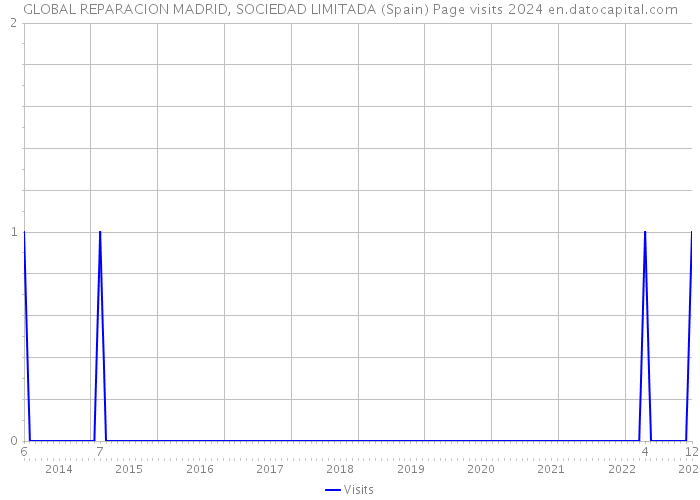 GLOBAL REPARACION MADRID, SOCIEDAD LIMITADA (Spain) Page visits 2024 