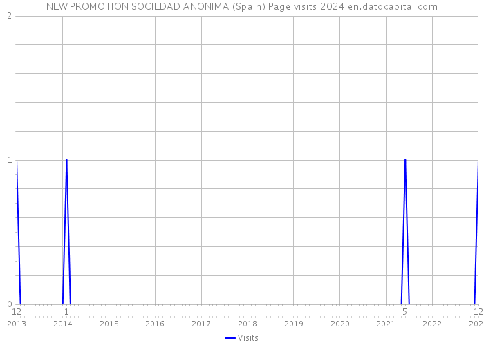 NEW PROMOTION SOCIEDAD ANONIMA (Spain) Page visits 2024 
