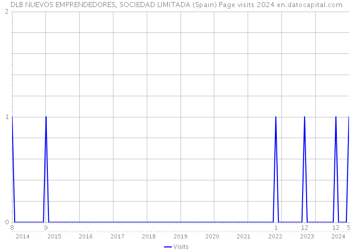 DLB NUEVOS EMPRENDEDORES, SOCIEDAD LIMITADA (Spain) Page visits 2024 