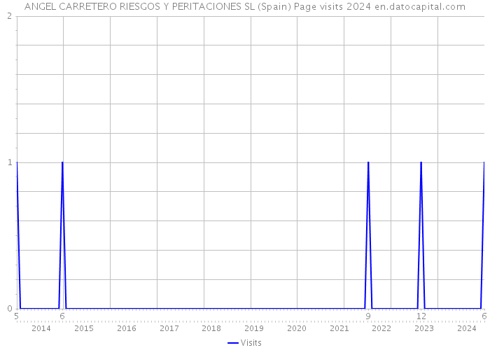 ANGEL CARRETERO RIESGOS Y PERITACIONES SL (Spain) Page visits 2024 
