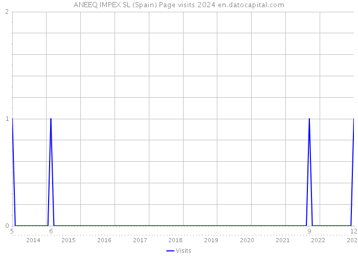 ANEEQ IMPEX SL (Spain) Page visits 2024 