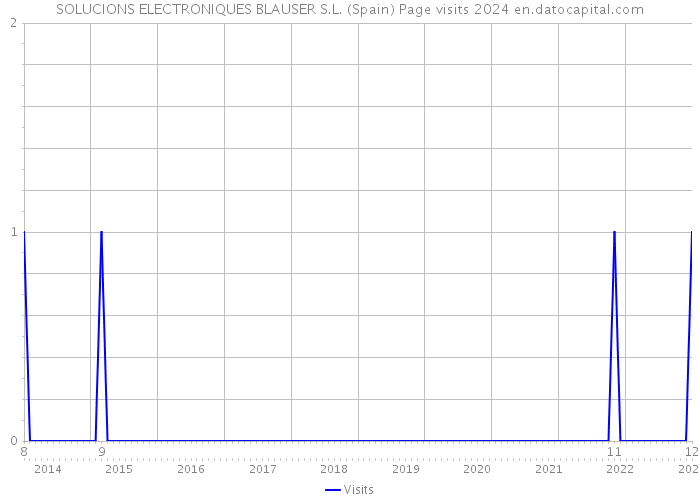 SOLUCIONS ELECTRONIQUES BLAUSER S.L. (Spain) Page visits 2024 