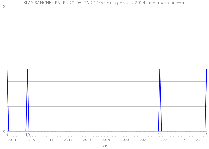 BLAS SANCHEZ BARBUDO DELGADO (Spain) Page visits 2024 