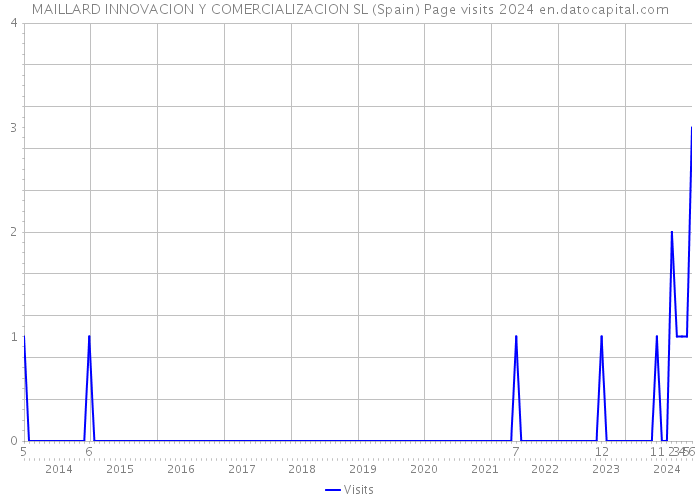 MAILLARD INNOVACION Y COMERCIALIZACION SL (Spain) Page visits 2024 