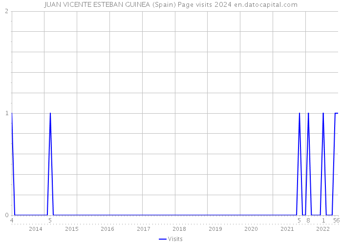 JUAN VICENTE ESTEBAN GUINEA (Spain) Page visits 2024 
