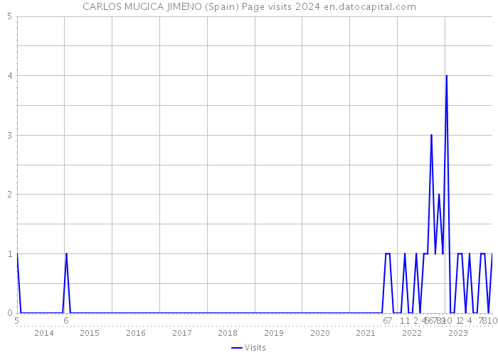 CARLOS MUGICA JIMENO (Spain) Page visits 2024 