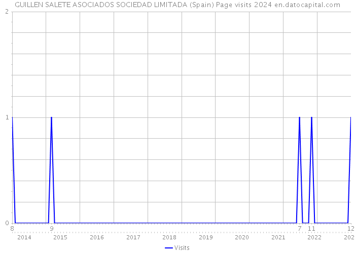 GUILLEN SALETE ASOCIADOS SOCIEDAD LIMITADA (Spain) Page visits 2024 