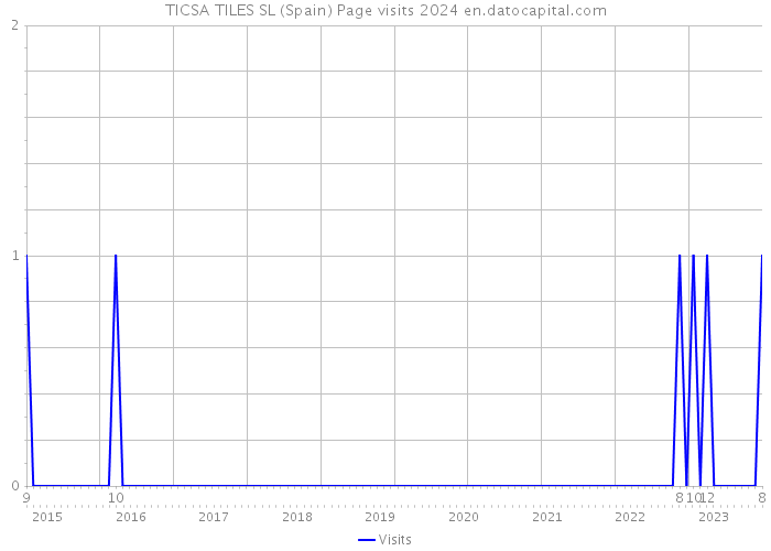 TICSA TILES SL (Spain) Page visits 2024 