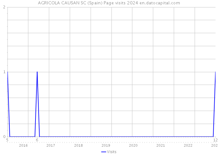 AGRICOLA CAUSAN SC (Spain) Page visits 2024 