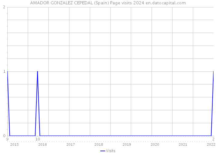 AMADOR GONZALEZ CEPEDAL (Spain) Page visits 2024 