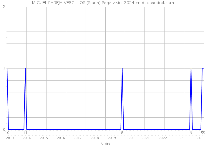 MIGUEL PAREJA VERGILLOS (Spain) Page visits 2024 