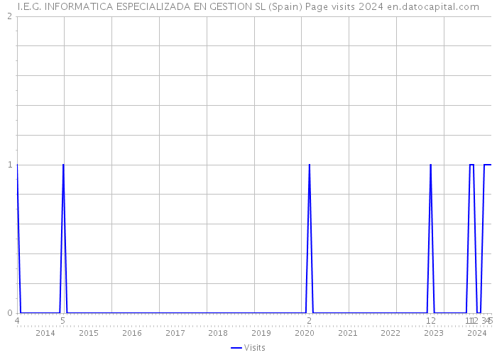 I.E.G. INFORMATICA ESPECIALIZADA EN GESTION SL (Spain) Page visits 2024 