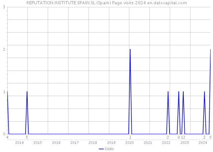 REPUTATION INSTITUTE SPAIN SL (Spain) Page visits 2024 