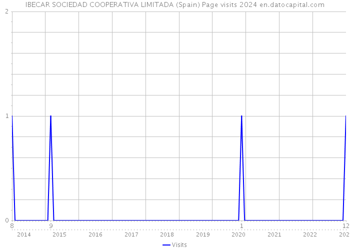 IBECAR SOCIEDAD COOPERATIVA LIMITADA (Spain) Page visits 2024 