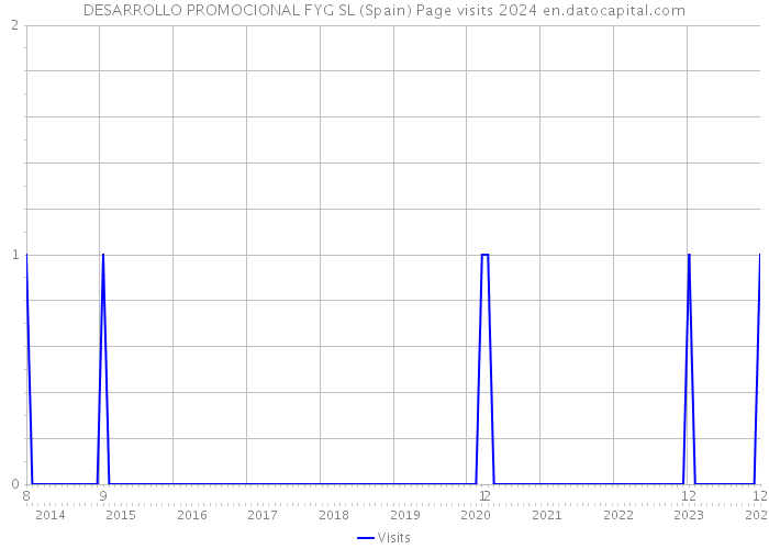 DESARROLLO PROMOCIONAL FYG SL (Spain) Page visits 2024 