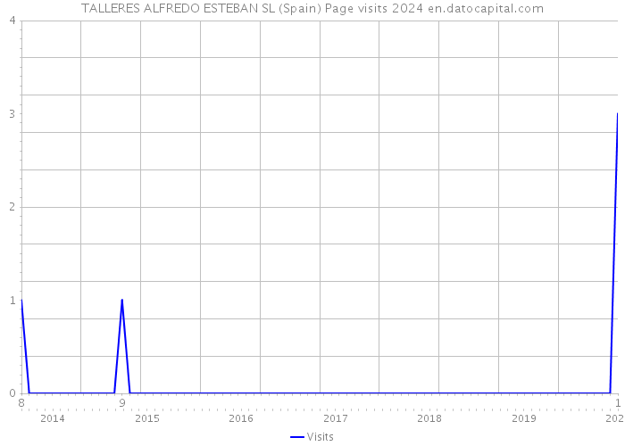 TALLERES ALFREDO ESTEBAN SL (Spain) Page visits 2024 