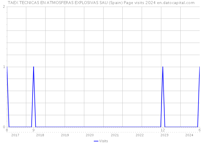 TAEX TECNICAS EN ATMOSFERAS EXPLOSIVAS SAU (Spain) Page visits 2024 