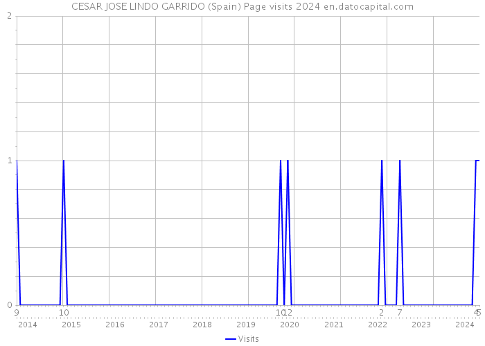 CESAR JOSE LINDO GARRIDO (Spain) Page visits 2024 