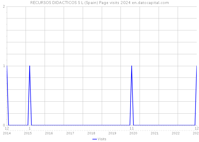 RECURSOS DIDACTICOS S L (Spain) Page visits 2024 