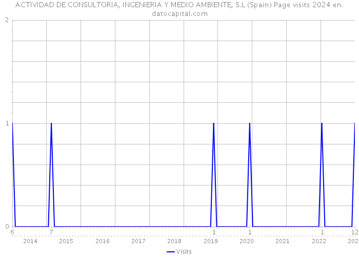 ACTIVIDAD DE CONSULTORIA, INGENIERIA Y MEDIO AMBIENTE, S.L (Spain) Page visits 2024 