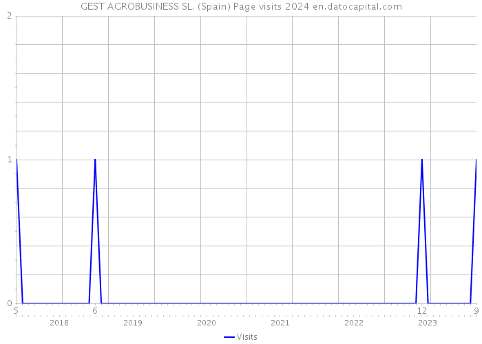GEST AGROBUSINESS SL. (Spain) Page visits 2024 