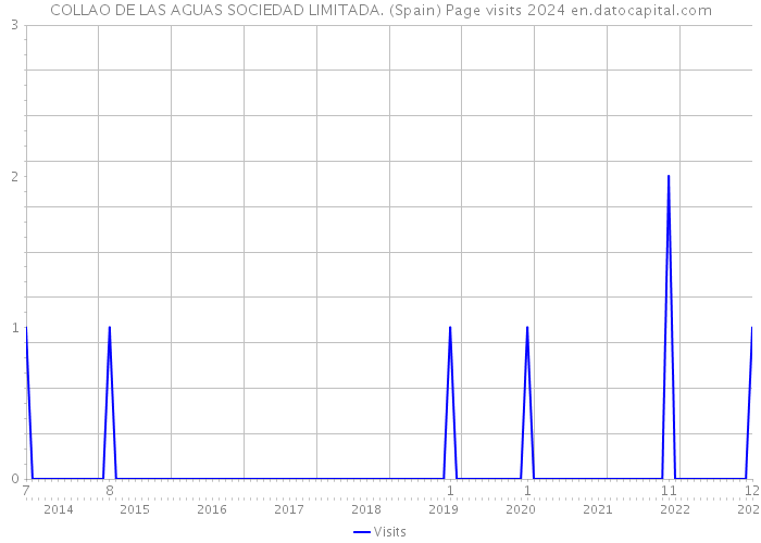 COLLAO DE LAS AGUAS SOCIEDAD LIMITADA. (Spain) Page visits 2024 