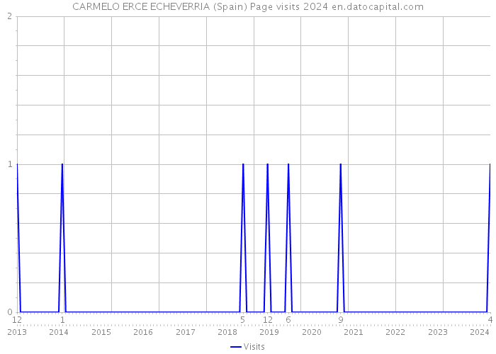 CARMELO ERCE ECHEVERRIA (Spain) Page visits 2024 