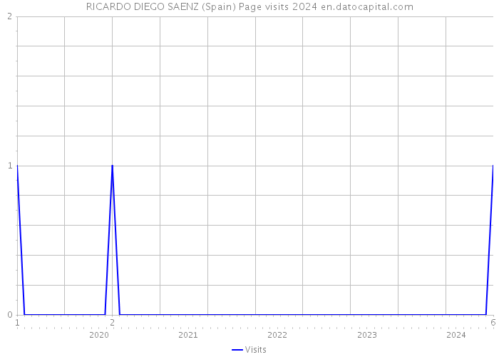 RICARDO DIEGO SAENZ (Spain) Page visits 2024 