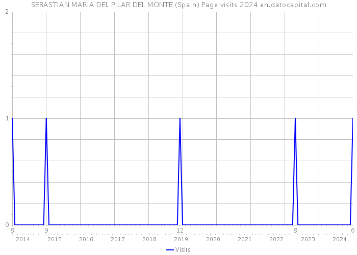 SEBASTIAN MARIA DEL PILAR DEL MONTE (Spain) Page visits 2024 