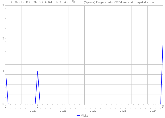 CONSTRUCCIONES CABALLERO TARRIÑO S.L. (Spain) Page visits 2024 