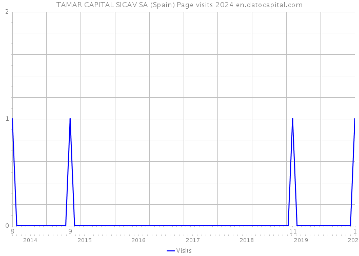 TAMAR CAPITAL SICAV SA (Spain) Page visits 2024 