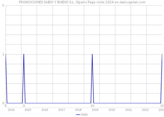 PROMOCIONES SABIO Y BUENO S.L. (Spain) Page visits 2024 