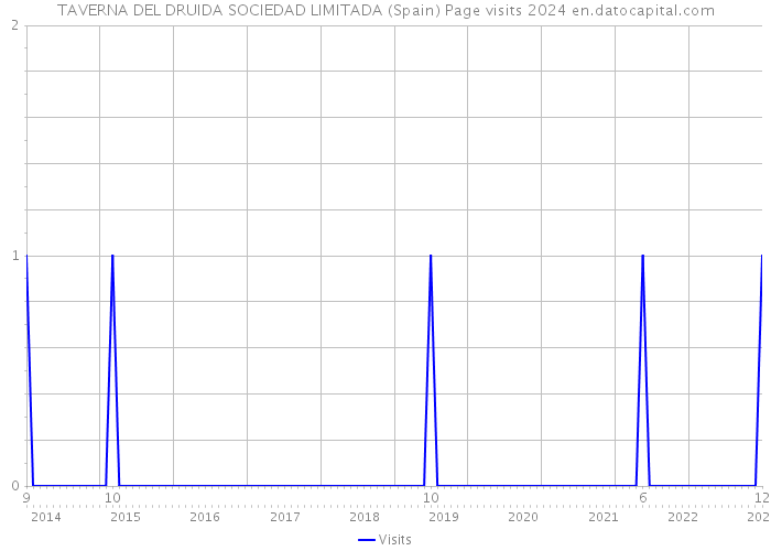 TAVERNA DEL DRUIDA SOCIEDAD LIMITADA (Spain) Page visits 2024 