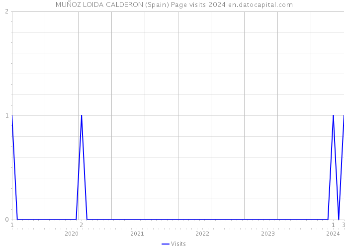 MUÑOZ LOIDA CALDERON (Spain) Page visits 2024 