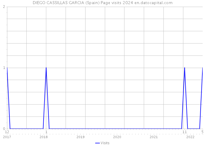 DIEGO CASSILLAS GARCIA (Spain) Page visits 2024 