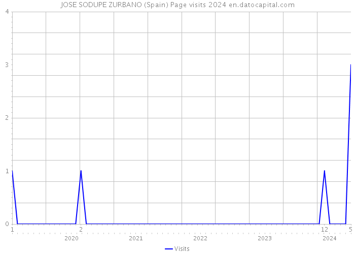 JOSE SODUPE ZURBANO (Spain) Page visits 2024 