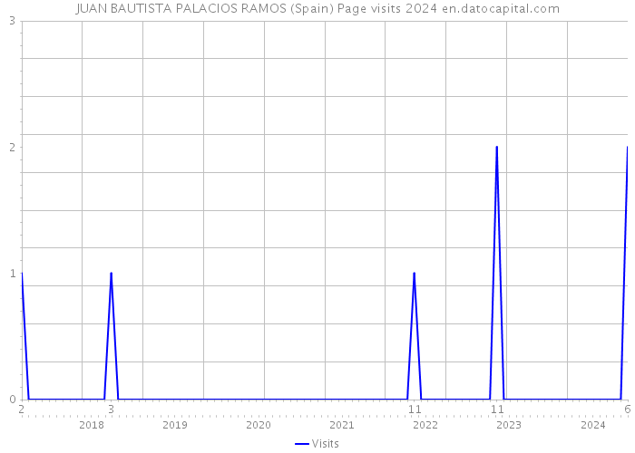 JUAN BAUTISTA PALACIOS RAMOS (Spain) Page visits 2024 