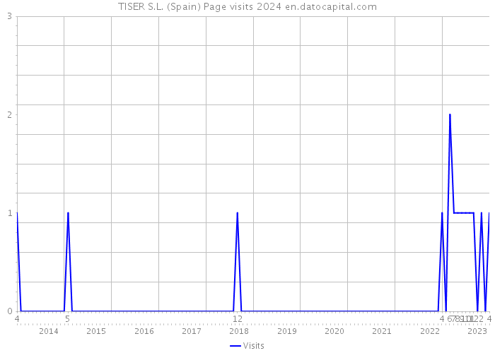 TISER S.L. (Spain) Page visits 2024 